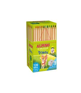 Lapicero lapizs triangular pack 120 uds. trimax mina 5,4mm alpino al000377 - 112352