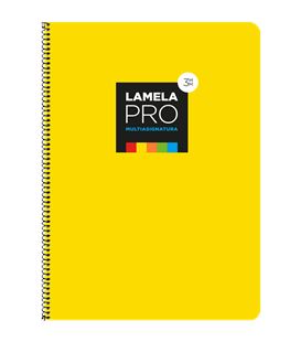 Cuaderno fº 3mm 100h 90grs tapa extra dura amarilla lamela 7fte103am - 7FTE103AM