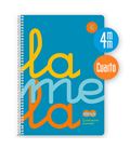 Cuaderno 4º 4mm 80h 90g tapa plastic azul fluor lamela 7ctp004b - 7CTP004B