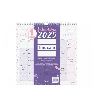 Calendario pared 2025 30x30 chic morado finocam 787002725 - 787002725