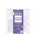 Calendario pared 2025 30x30 chic morado finocam 787002725