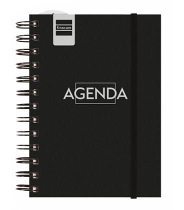 Agenda escolar 24/25 1/8 semana vista h mini-i negro finocam 530403925 - 530403925