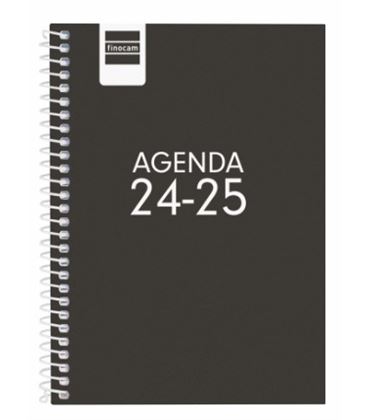 Agenda escolar 24/25 1/8 semana vista cool negro finocam 645000325 - 645000325