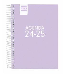 Agenda escolar 24/25 1/8 dia pagina cool lila finocam 645020825 - 645020825