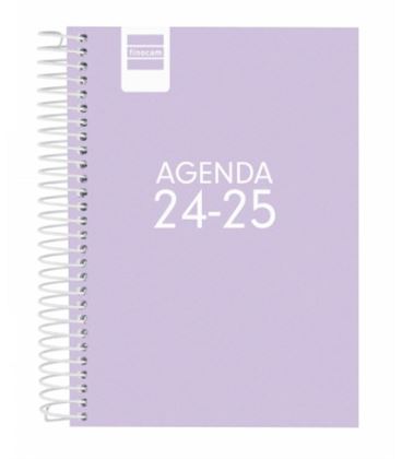 Agenda escolar 24/25 1/8 dia pagina cool lila finocam 645020825 - 645020825