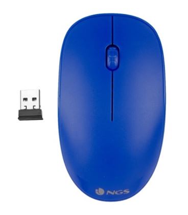 Raton inalambrico usb 1000dpi 3 botones ambidiestro azul ngs fog fogblue - FOGBLUE