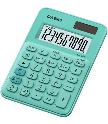 Calculadora sobremesa verde 10 dig ms-7uc-gn casio 70020 - 000MS-7UC-GN