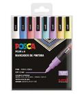 Rotulador permanente 1.5mm estuche pastel pc-3m/8c posca uni 182634850