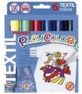 Tempera solida textil 6 und 5grs colores surtidos playcolor 10501