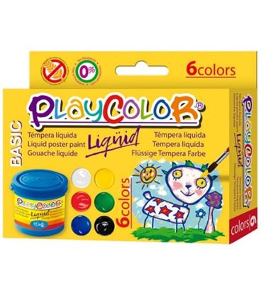 Tempera liquida basic 6und 40ml playcolor 19931 - 19931