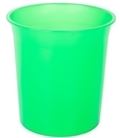 Papelera plastico cerrada 16 litros traslucido verde ptrve 14401063 - 14401063