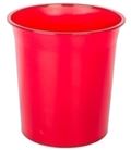 Papelera plastico cerrada 16 litros traslucido roja ptrro 14401064 - 14401064