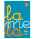 Cuaderno 4º 5mm 80h 90g tapa plastic azul fluor lamela 7ctp005b - 7CTP005B