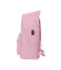 Mochila doble portatil 15,6"+usb munich basicos "rosa" safta 642406820 - 642406820-2