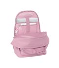 Mochila doble portatil 15,6"+usb munich basicos "rosa" safta 642406820 - 642406820-4