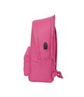 Mochila doble portatil 15,6"+usb munich basicos "fucsia" safta 642407820 - 642407820-2