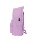 Mochila doble portatil 15,6"+usb munich basicos "lila" safta 642411820 - 642411820-2