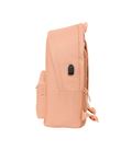 Mochila doble portatil 15,6"+usb munich basicos "peach" safta 642414820 - 642414820-2