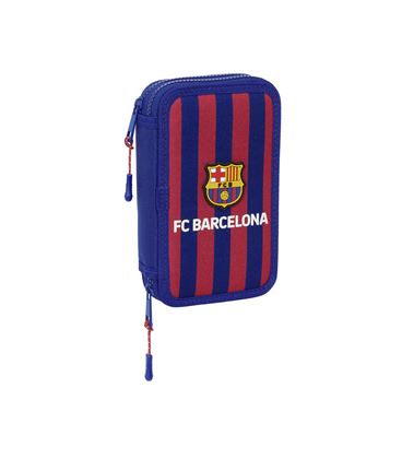 Estuche con pinturas y rotuladores doble pqño 28pcs f.c.barcelona safta 412429854 - 412429854