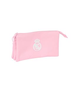 Estuche vacío triple real madrid rosa safta 842467744 - 842467744