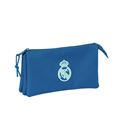 Estuche vacío triple real madrid azul safta 842468744