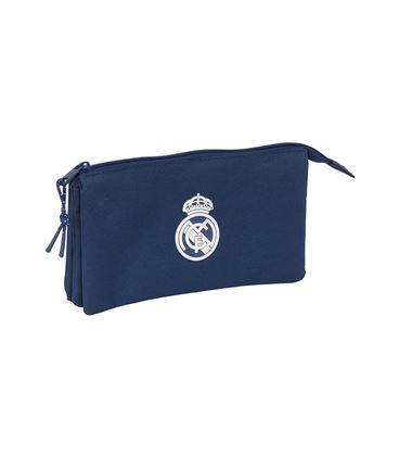 Estuche vacío triple real madrid marino safta 842469744 - 842469744