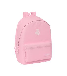 Mochila doble para portatil 15,6"+usb real madrid rosa safta 642467820