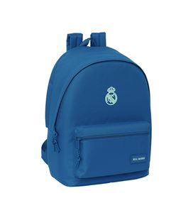 Mochila doble para portatil 15,6"+usb real madrid azul safta 642468820