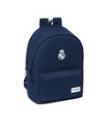 Mochila doble para portatil 15,6"+usb real madrid marino safta 642469820 - 642469820