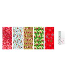 Papel regalo 70cmsx2mts rollo navidad surtido pryse 3150034