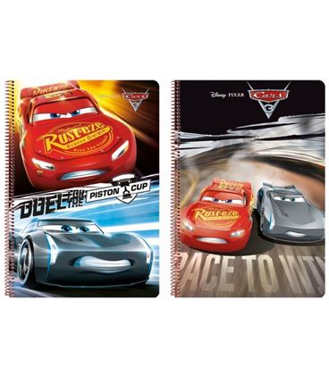 Cuaderno espiral fº 80h tapa dura cuadricula 4x4 cars 3 2017 safta 51170906 - 511709066