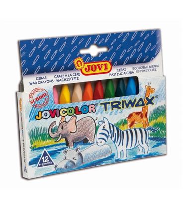 Pintura de cera surtido jovicolor triwax 12u. jovi 973/12 024495 - ART973_12