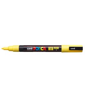 Rotulador permanente 1,5mm amarillo "2" pc-3m posca uni 915820