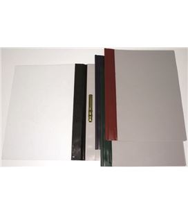 Dossier fastener metal folio negro pvc 150 mic lomo recto grafoplas 0503151 - 221583