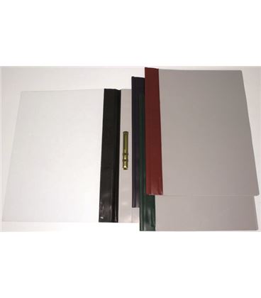 Dossier fastener metal folio negro pvc 150 mic lomo recto grafoplas 0503151 - 221583