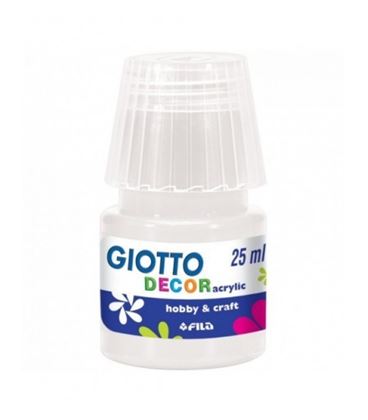 Pintura acrilica 25ml blanca decor acrylic giotto 538101 - 538101