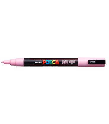 Rotulador permanente 1,5mm rosa claro pc-3m posca uni 03684 - 036848000_2