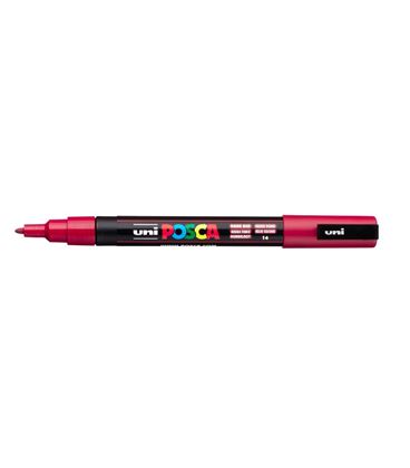 Rotulador 1,5mm rojo oscuro "14" pc-3m posca uni 20233 - 202333000_2