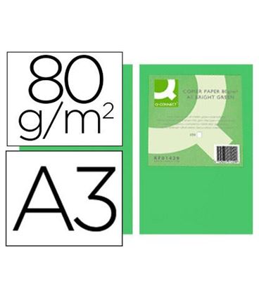 Papel a3 500h 80grs verde intenso q-connect kf18008 - 72195