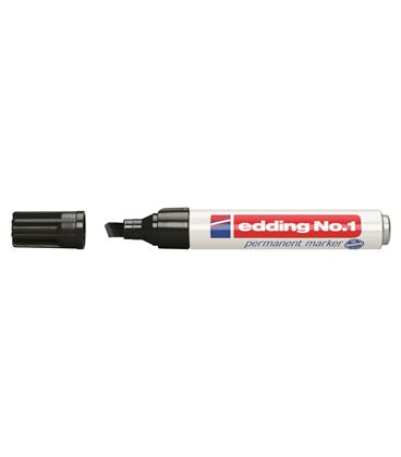 Rotulador permanente biselada recarg negro nº1 edding 1-01 - ED101